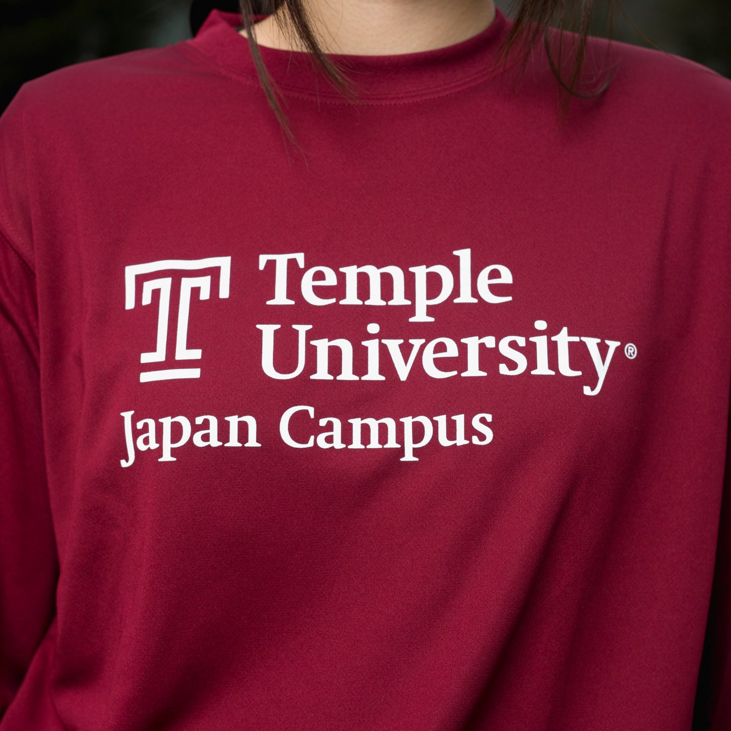 TUJ Long Sleeve T-shirt Cherry Red Unisex