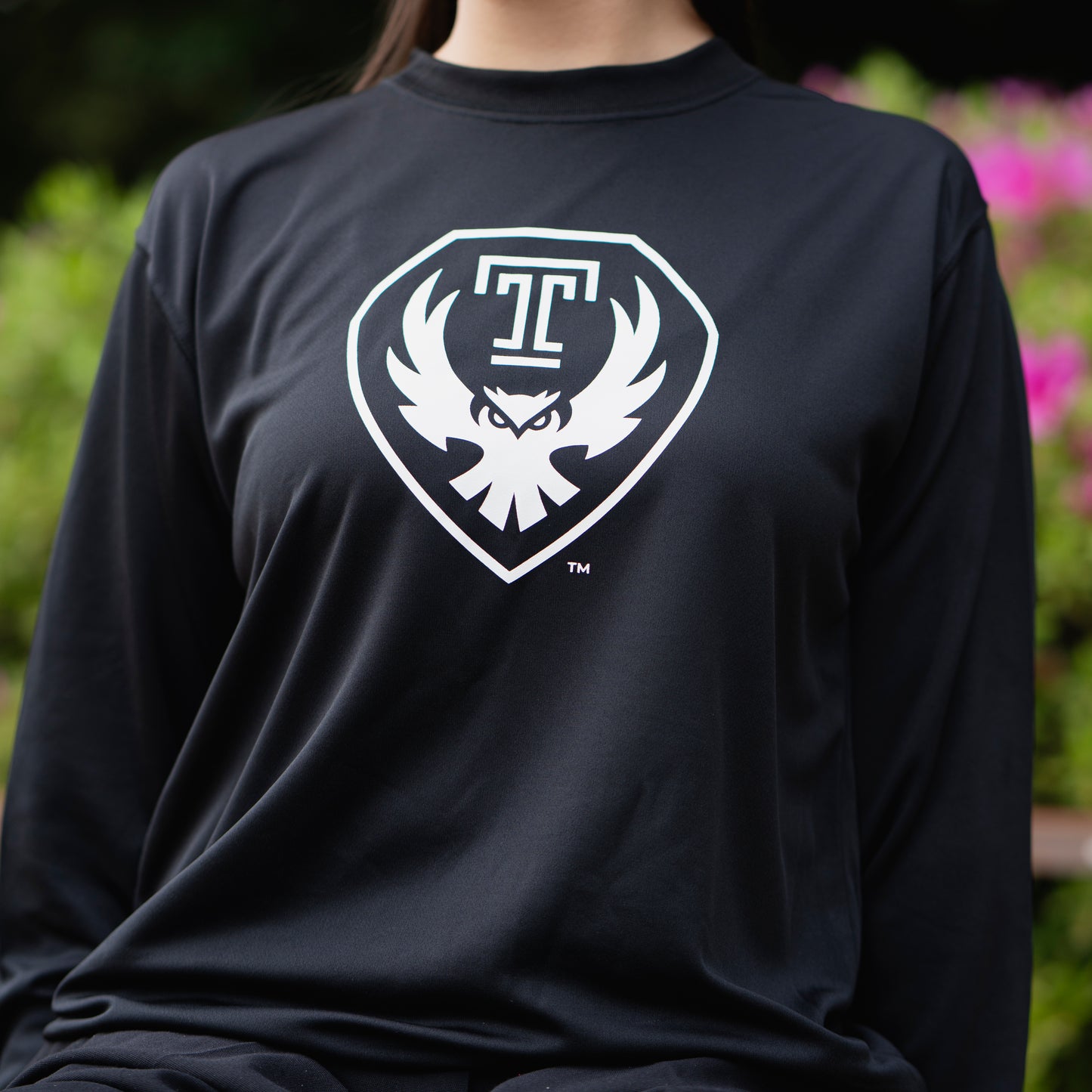 TUJ Long Sleeve T-Shirt Shield Design Black