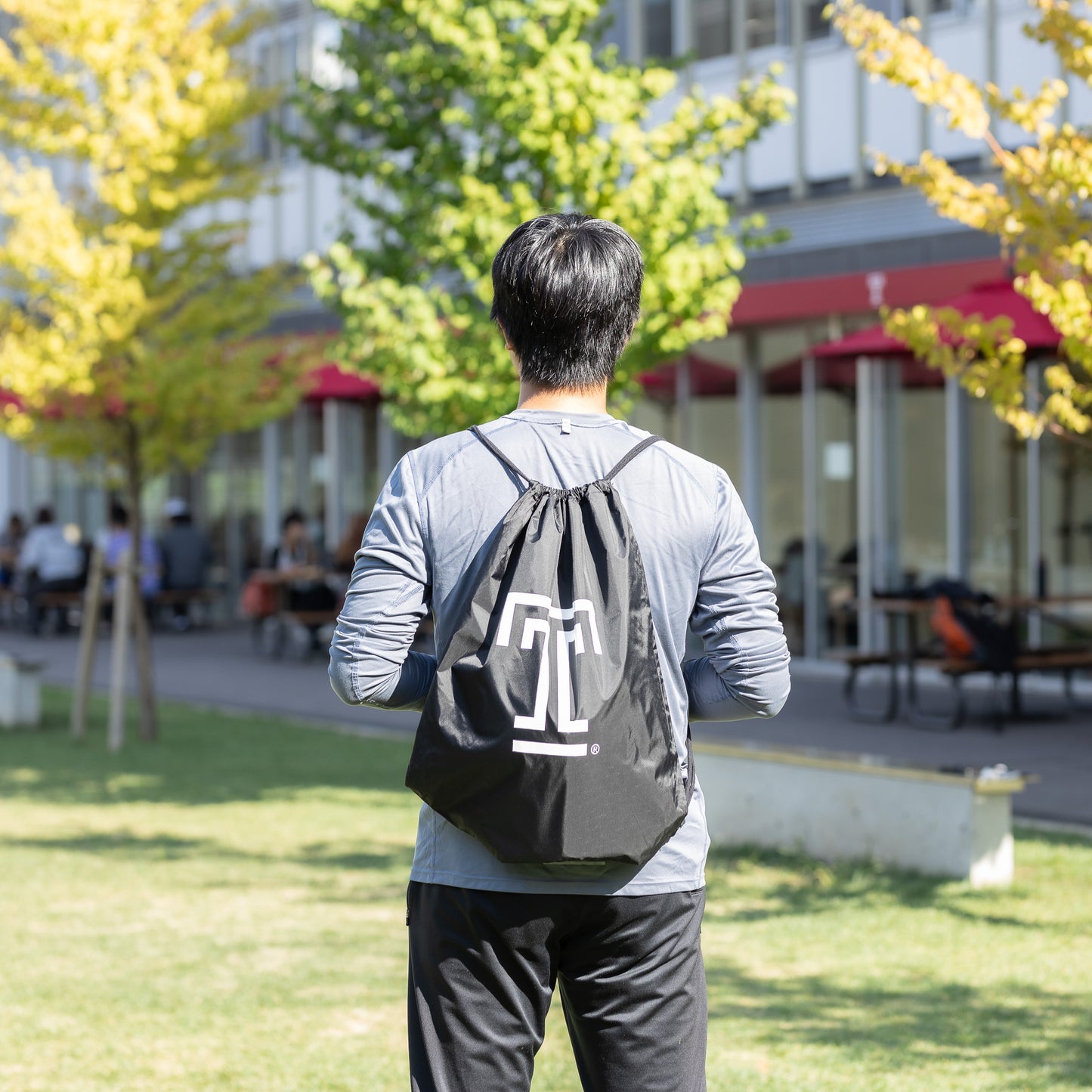 TUJ Drawstring Bag Black